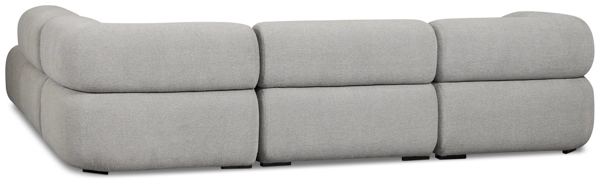 Celeste Light Gray Fabric 5-piece Right Facing Bumper Sectional Celeste Light Gray Fabric 5-piece Right Facing Bumper Sectional