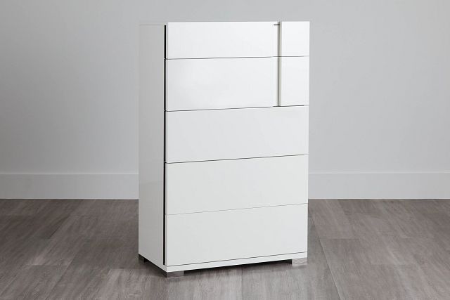 Santino White Drawer Chest