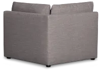 Serena Gray Fabric Corner Chair