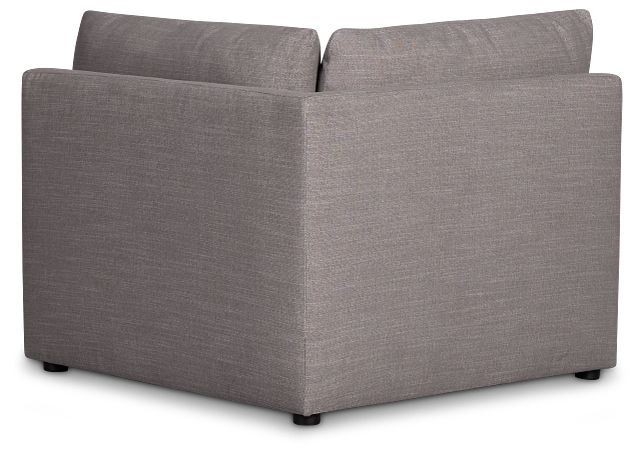 Serena Gray Fabric Corner Chair