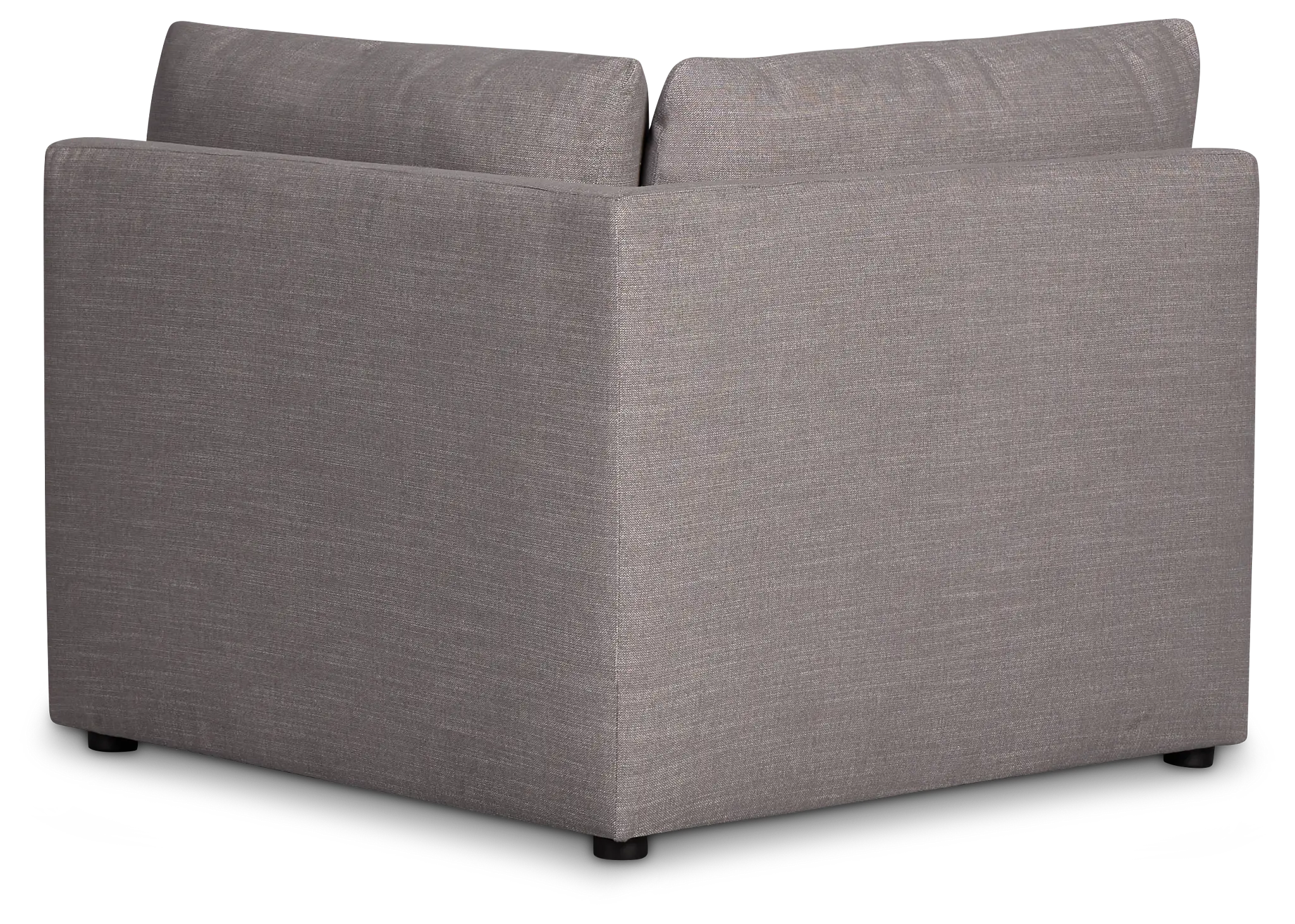 Serena Gray Fabric Corner Chair Serena Gray Fabric Corner Chair