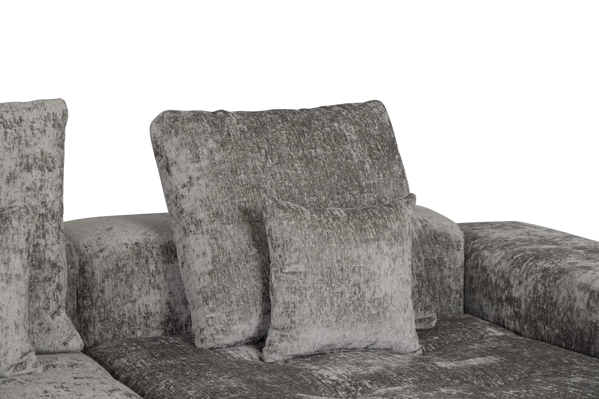 Skylar Gray Fabric Right Chaise Sectional