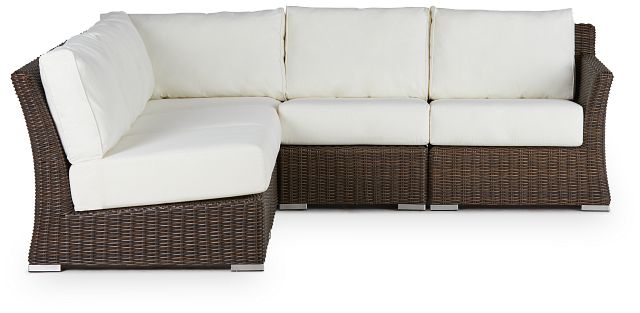 Southport White Right 5-piece Modular Sectional