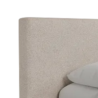 Grayton Sutton Beige 44" Upholstered Platform Bed