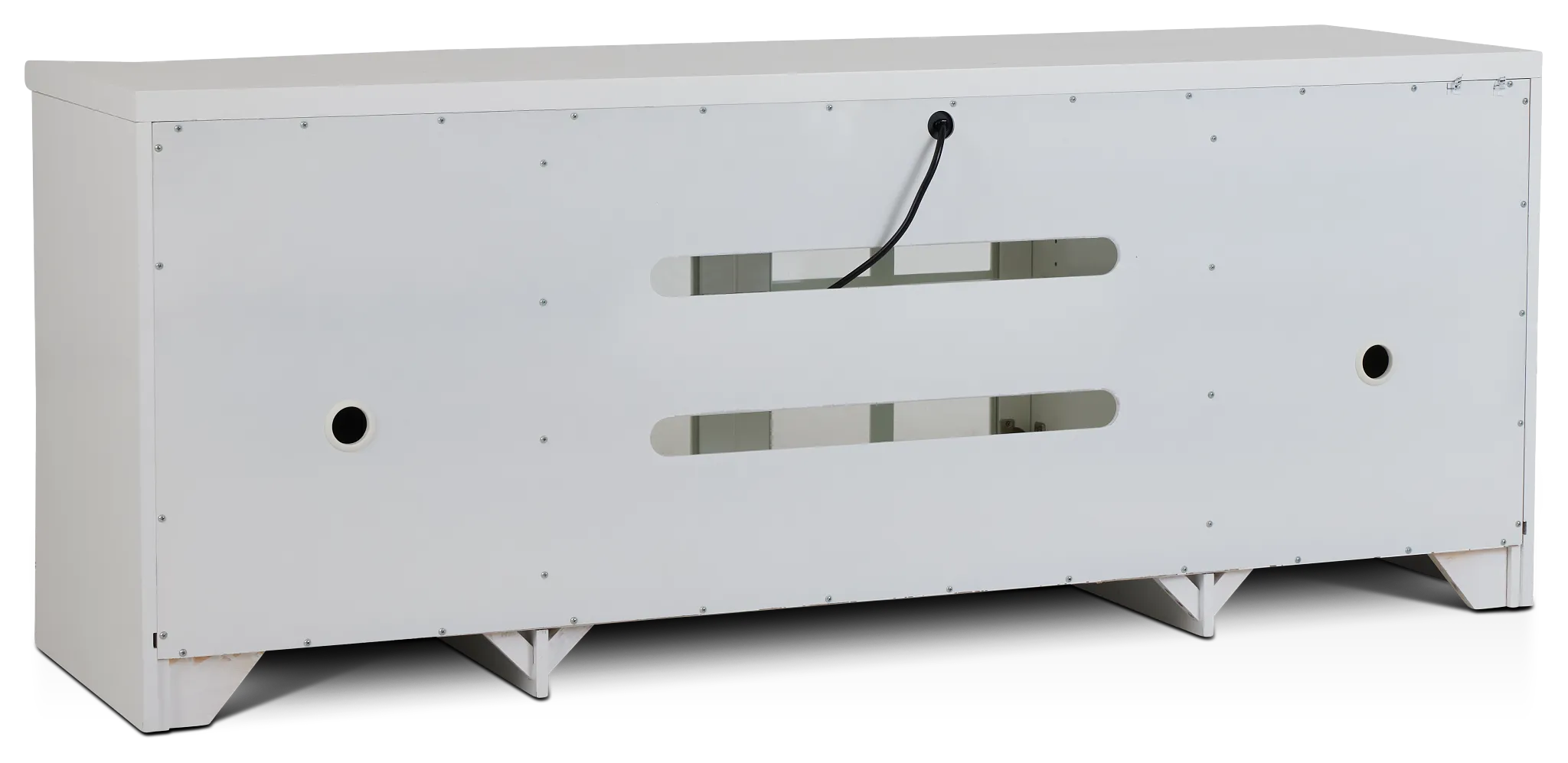 Newport White 76" Tv Stand