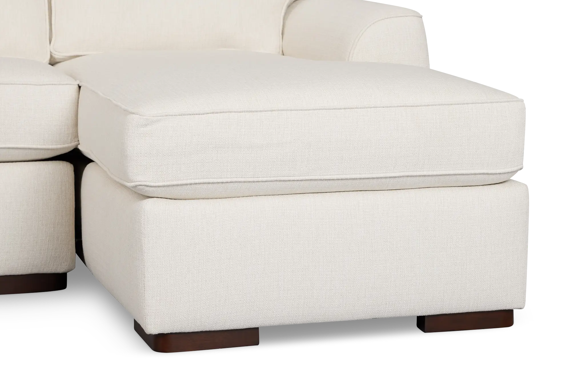 Sinclair Light Beige Fabric Right Chaise Sectional Sinclair Light Beige Fabric Right Chaise Sectional