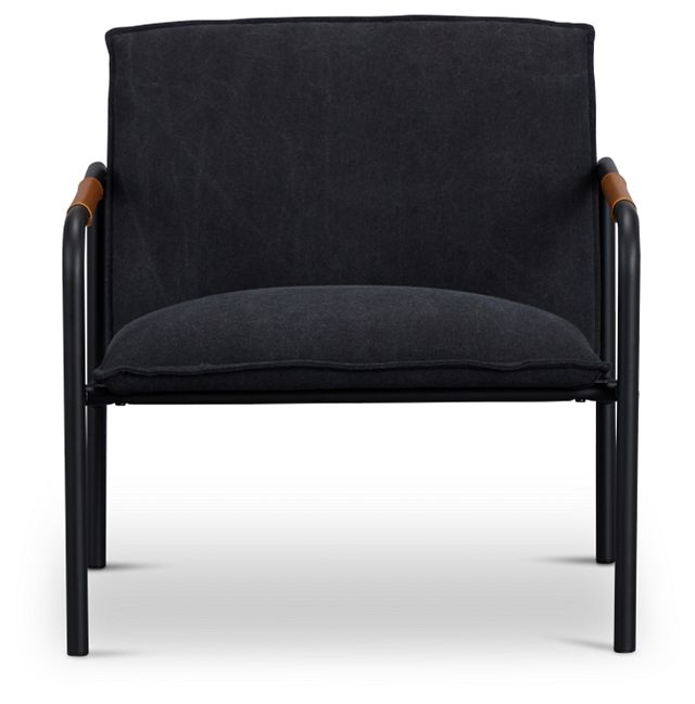 Theo Black Fabric Accent Chair