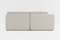 Destin Revenue Beige Fabric 6-piece Pit Sectional