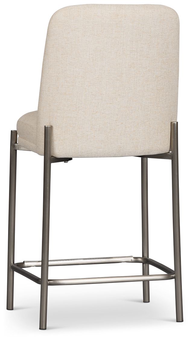 Avondale Light Beige 24" Upholstered Barstool