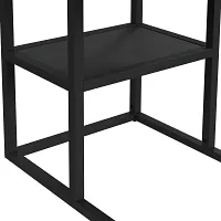 Rupin Black Rectangular C-side Table