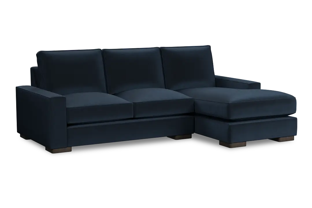 Edgewater Joya Dark Blue Right Chaise Sectional Edgewater Joya Dark Blue Right Chaise Sectional