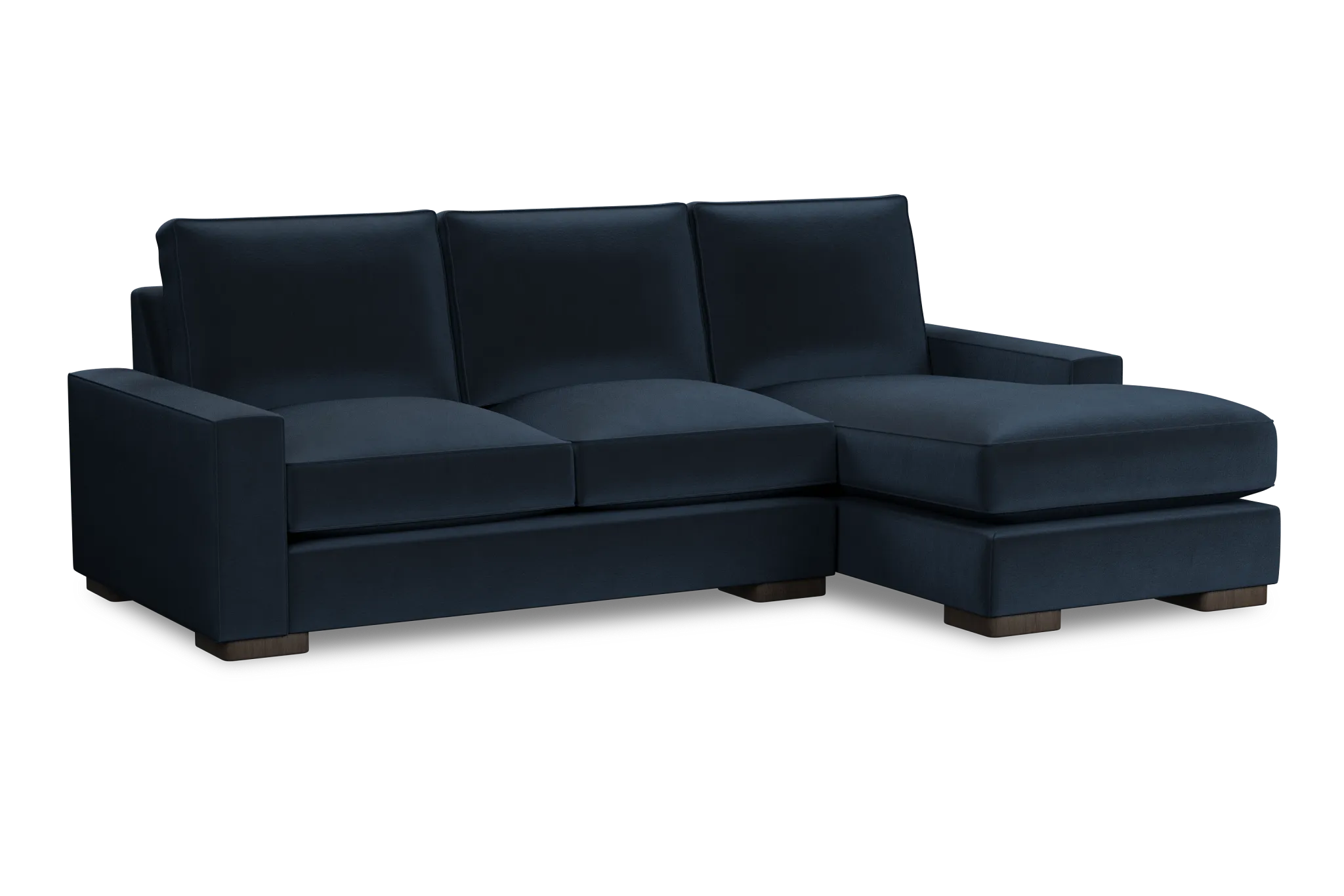 Edgewater Joya Dark Blue Right Chaise Sectional