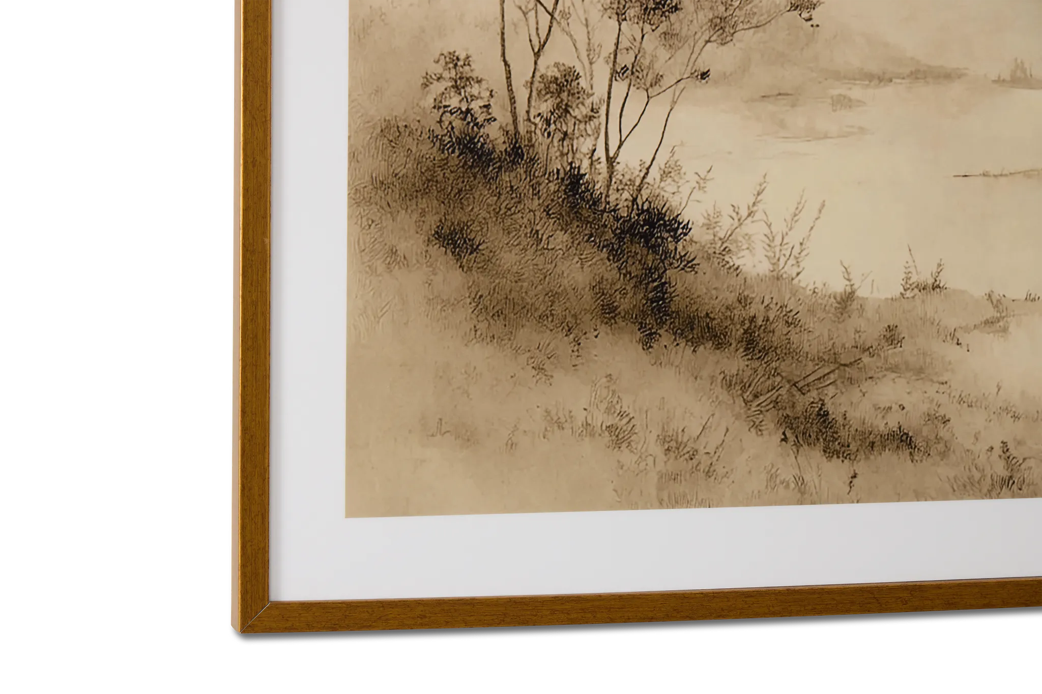 Cindi Beige Framed Wall Art