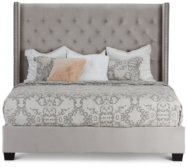 Sloane Light Gray Uph Shelter Bed