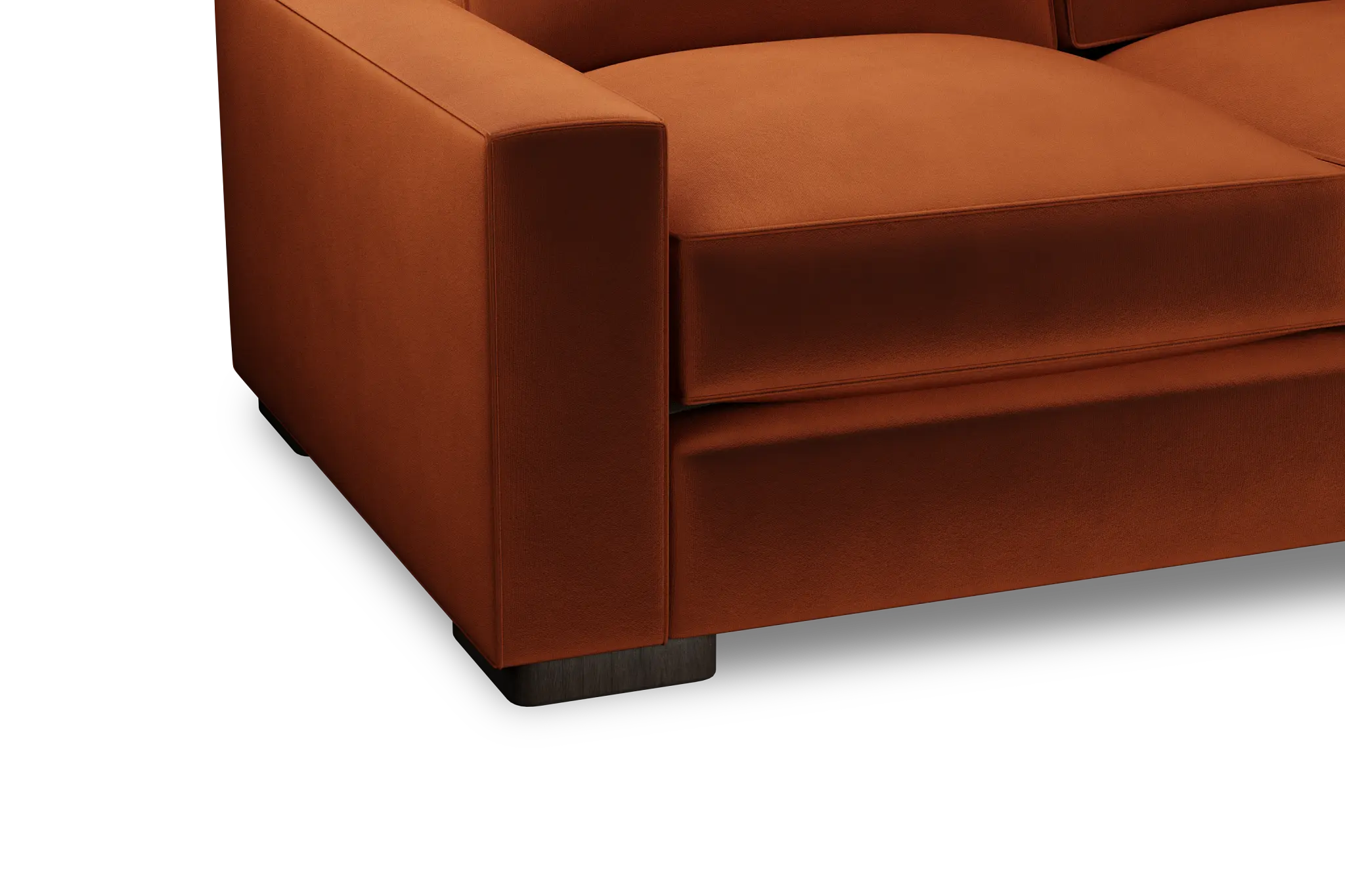 Edgewater Joya Orange Small Two-arm Sectional Edgewater Joya Orange Small Two-arm Sectional