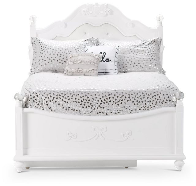 Alana White Uph Poster Trundle Bed (5)