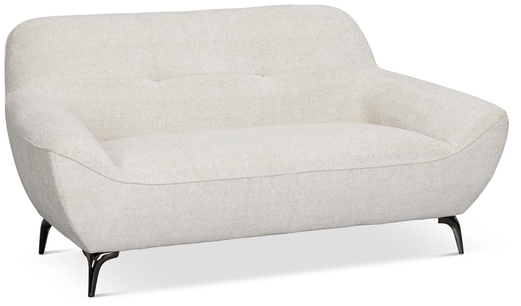 Zoey Light Beige Fabric Loveseat