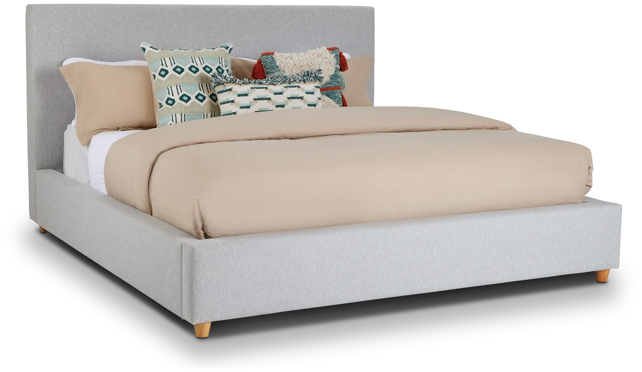 Chelsea Light Gray Uph Platform Bed Chelsea Light Gray Uph Platform Bed
