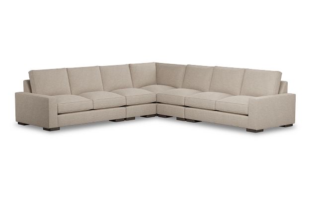 Edgewater Victory Taupe Large Two-arm Sectional