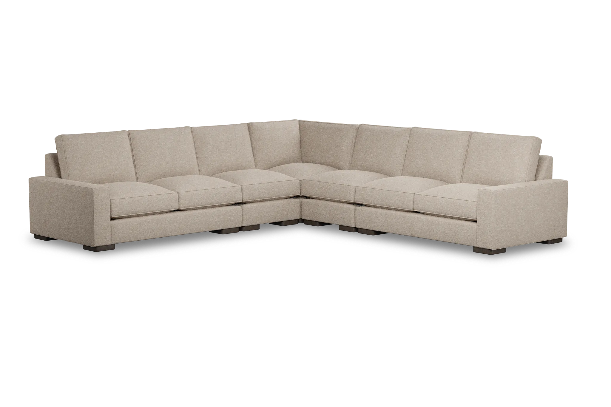 Edgewater Victory Taupe Large Two-arm Sectional