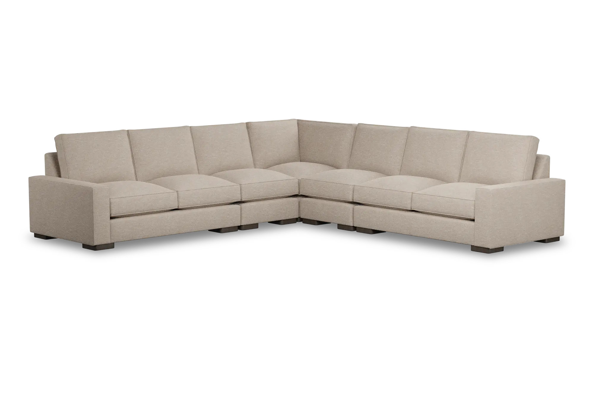 Edgewater Victory Taupe Large Two-arm Sectional Edgewater Victory Taupe Large Two-arm Sectional