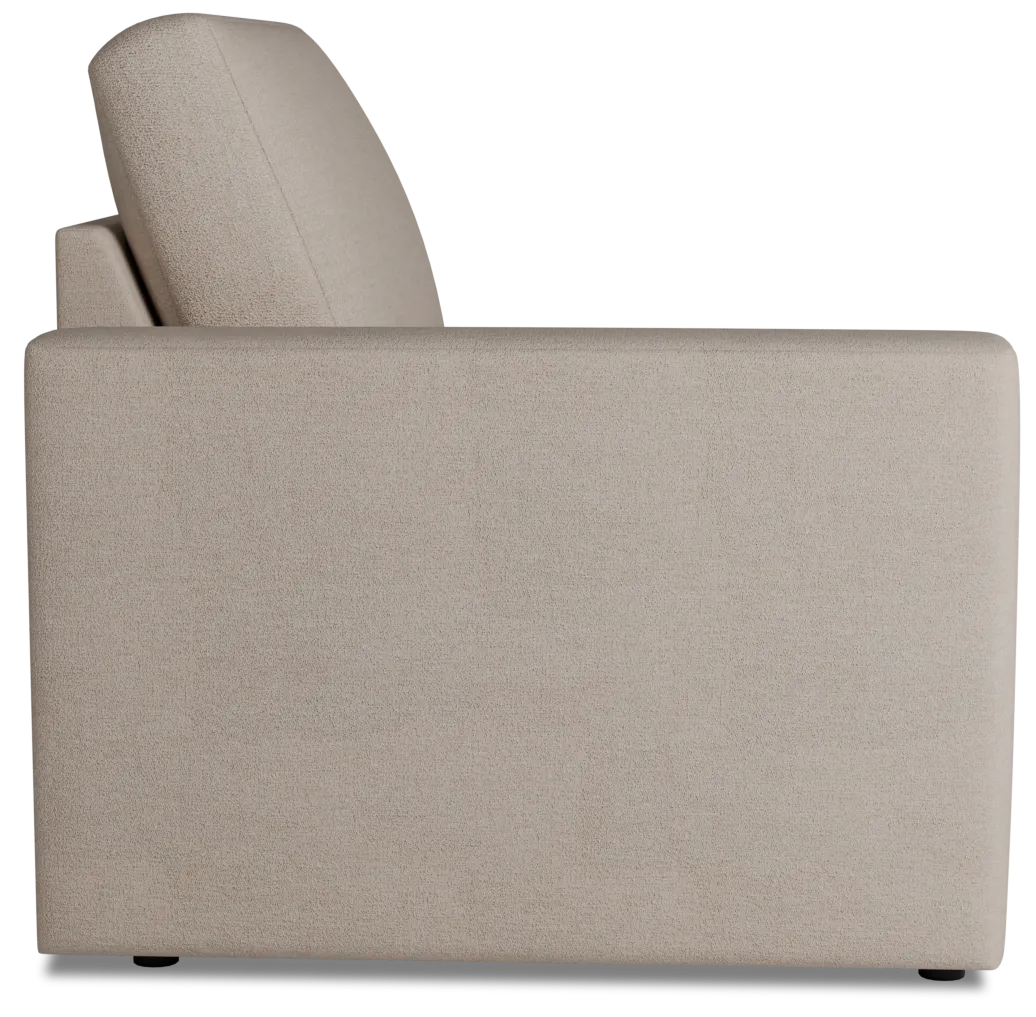 Citymod Beige Fabric Left Chair