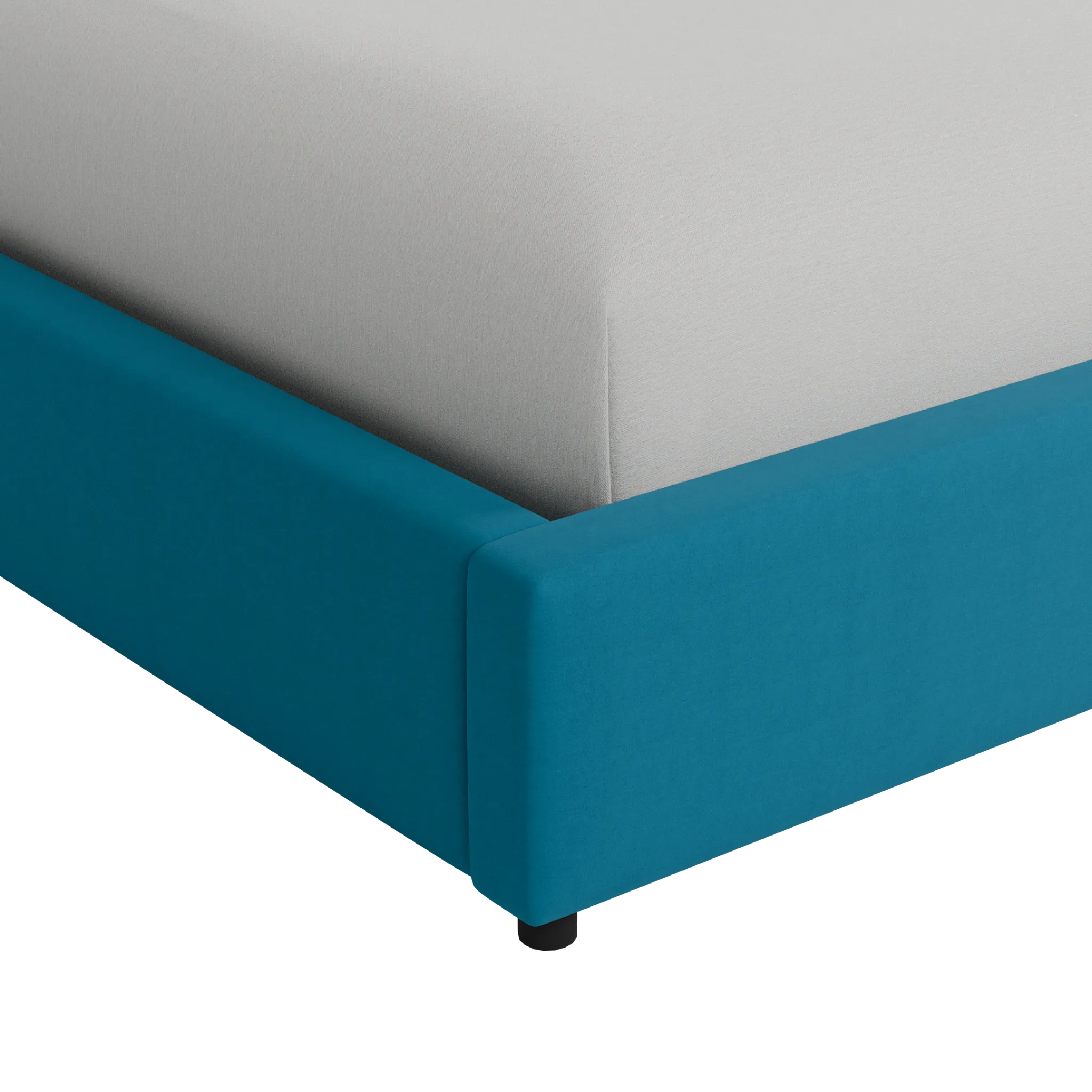 Captiva Joya Teal 48" Upholstered Shelter Bed