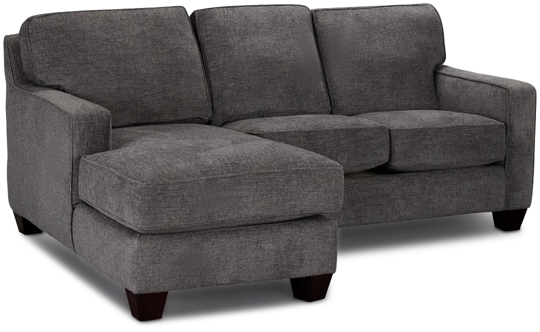 Andie Dark Gray Fabric Left Chaise Sectional