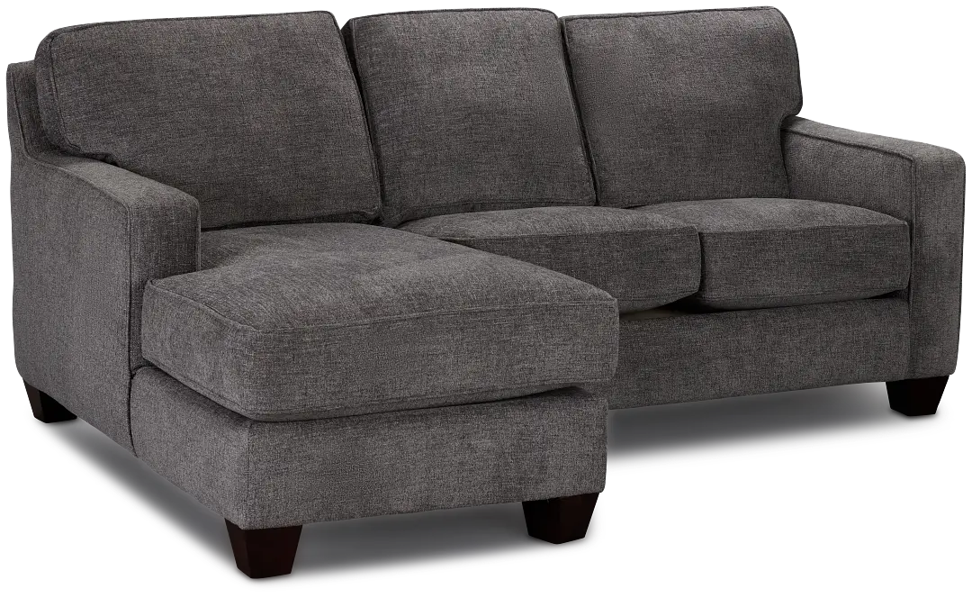 Andie Dark Gray Fabric Left Chaise Sectional Andie Dark Gray Fabric Left Chaise Sectional