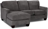 Andie Dark Gray Fabric Left Chaise Sectional