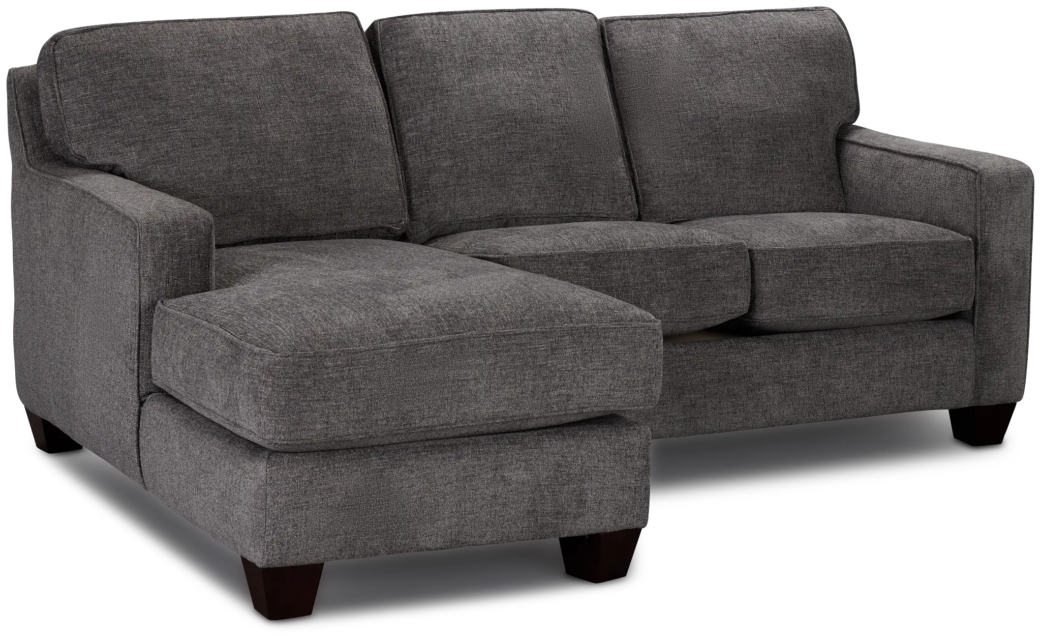 Andie Dark Gray Fabric Left Chaise Sectional Andie Dark Gray Fabric Left Chaise Sectional