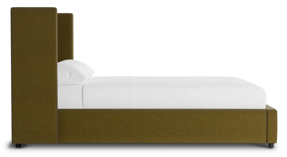 Captiva Elite Dark Green 48" Upholstered Shelter Bed