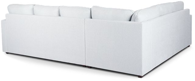 Avalon Light Blue Fabric Right Chaise Sectional
