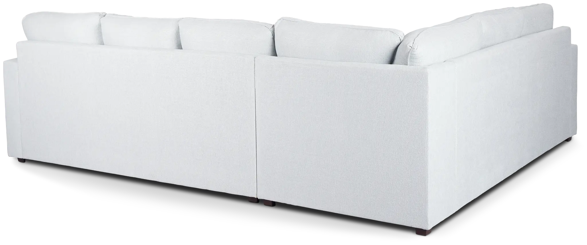Avalon Light Blue Fabric Right Chaise Sectional Avalon Light Blue Fabric Right Chaise Sectional