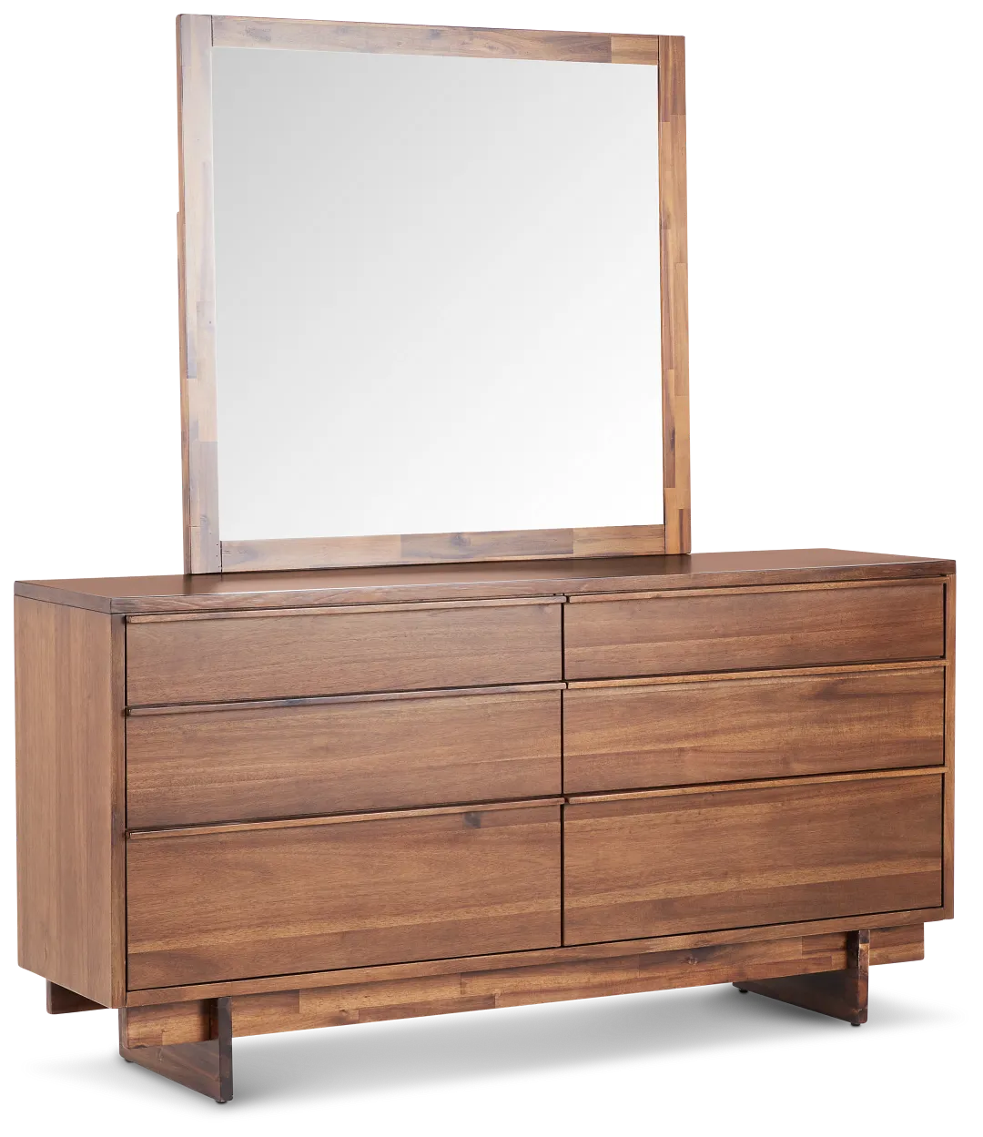 Bowery Dark Tone Dresser & Mirror