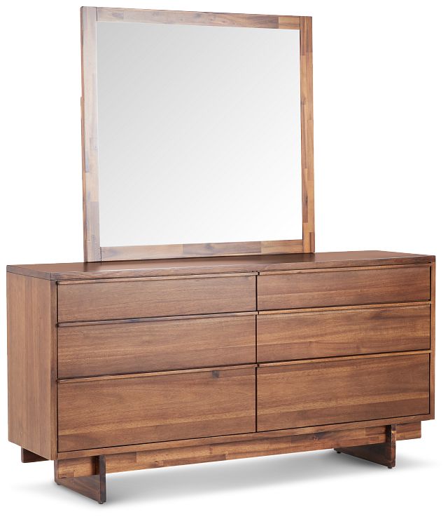 Bowery Dark Tone Dresser & Mirror