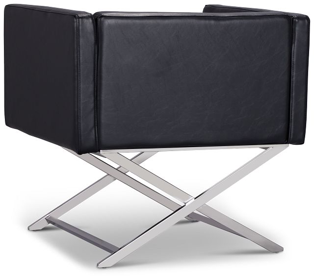 Leone Black Accent Chair