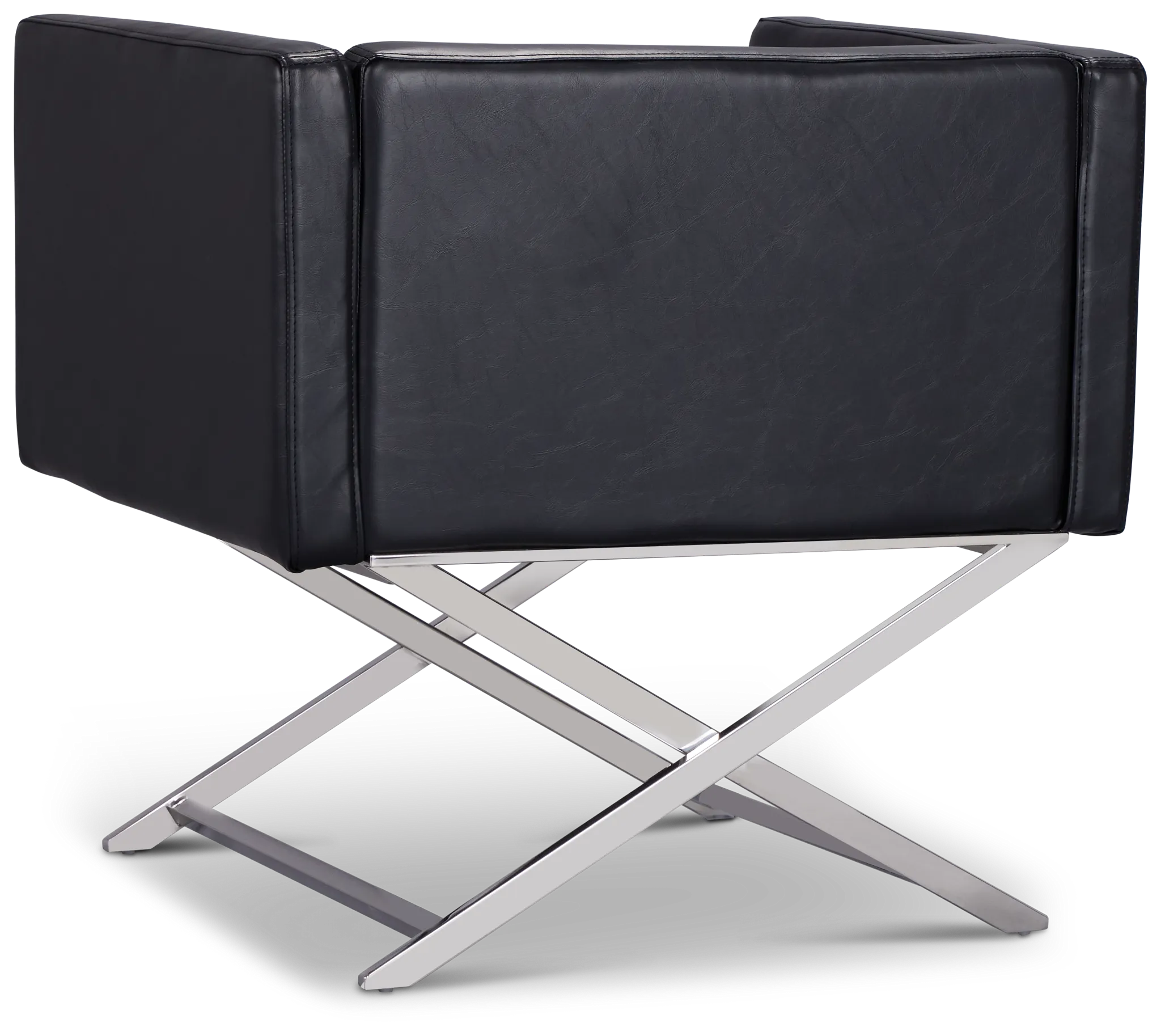 Leone Black Accent Chair