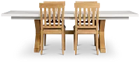 Nantucket Two-tone Pine Table & 4 Wood Chairs