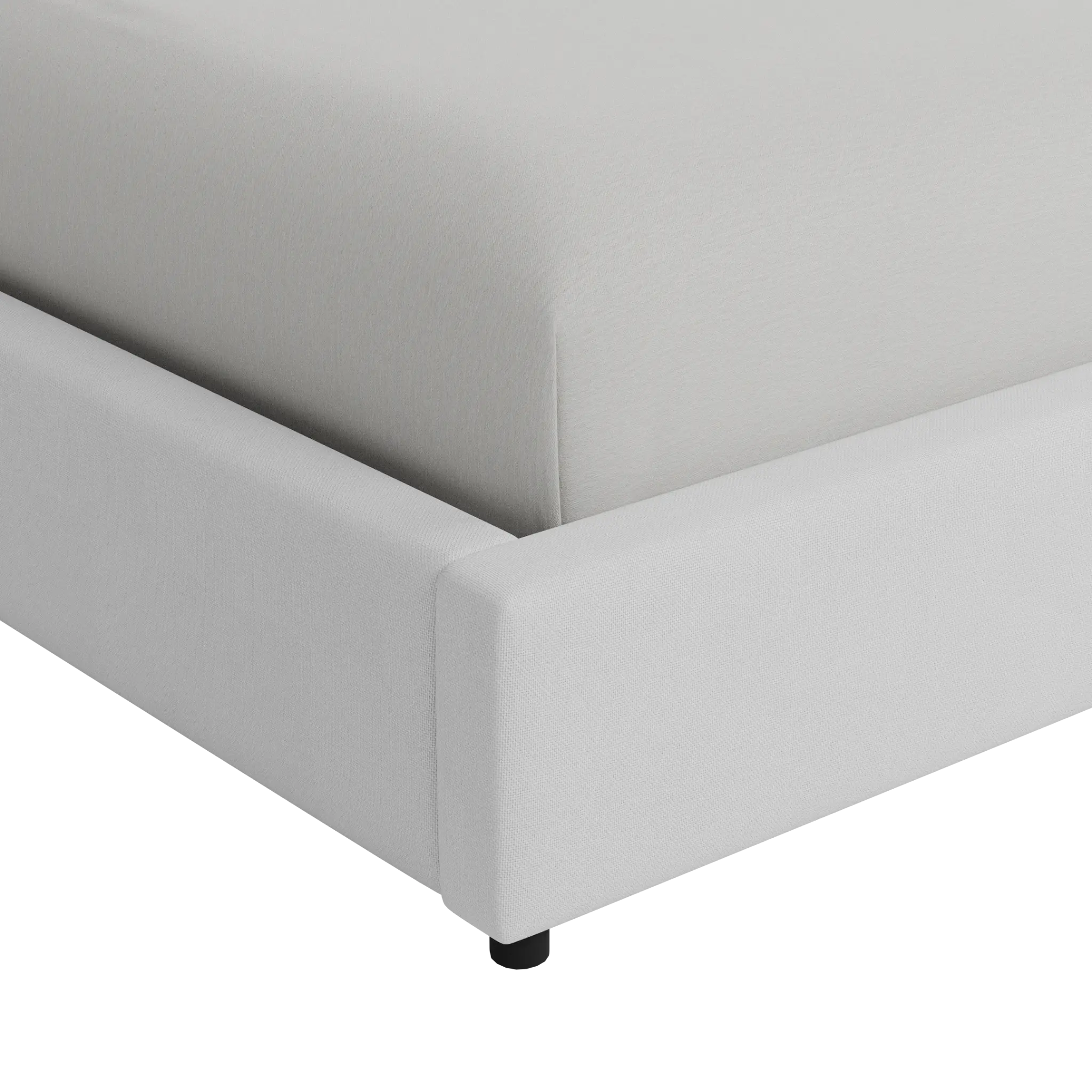 Grayton Suave White 44" Upholstered Platform Bed Grayton Suave White 44" Upholstered Platform Bed