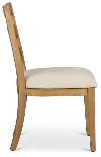 Tahoe Light Tone Slat Upholstered Side Chair