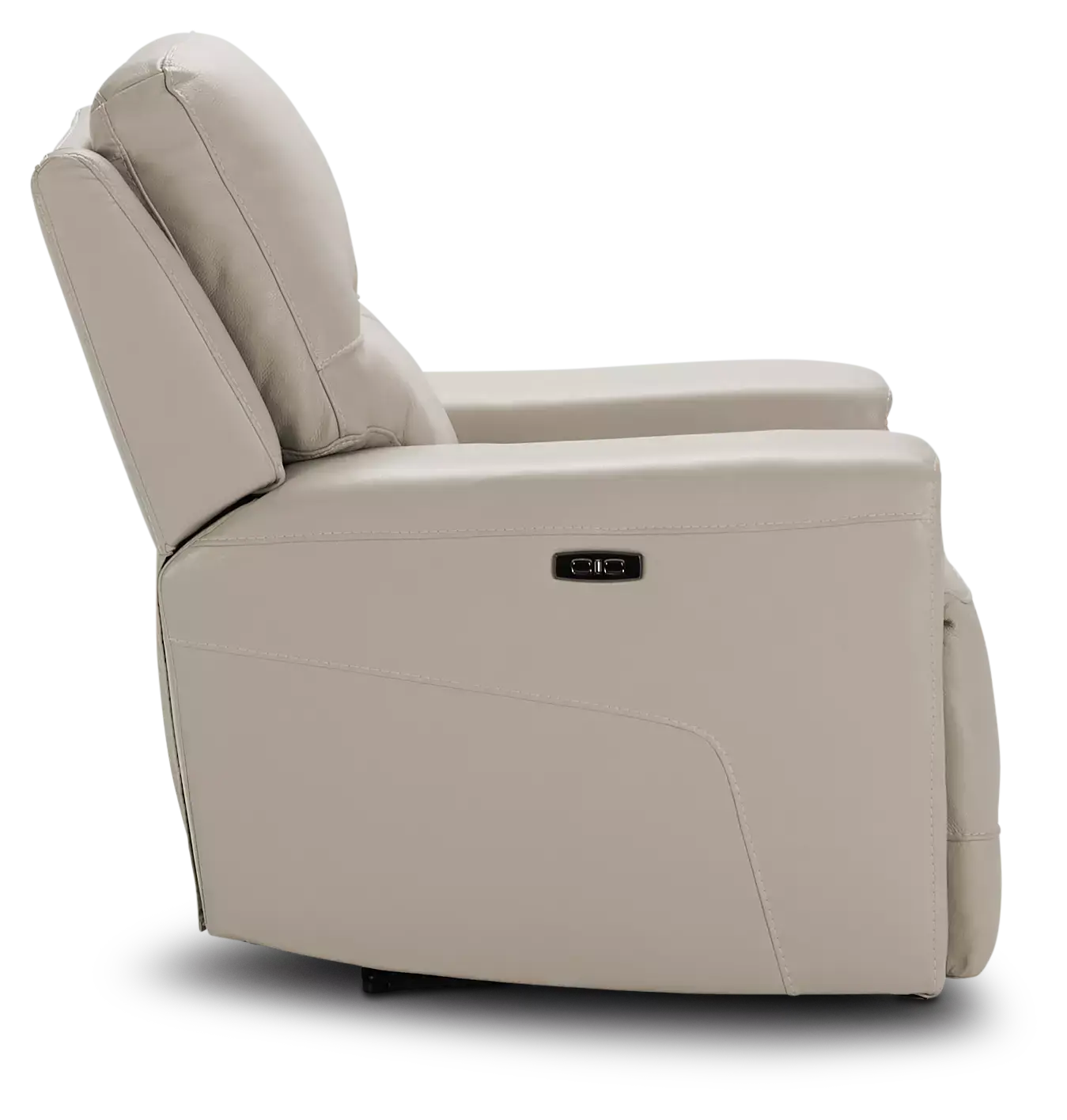 Porto Beige Lthr/vinyl Power Recliner With Power Headrest Porto Beige Lthr/vinyl Power Recliner With Power Headrest