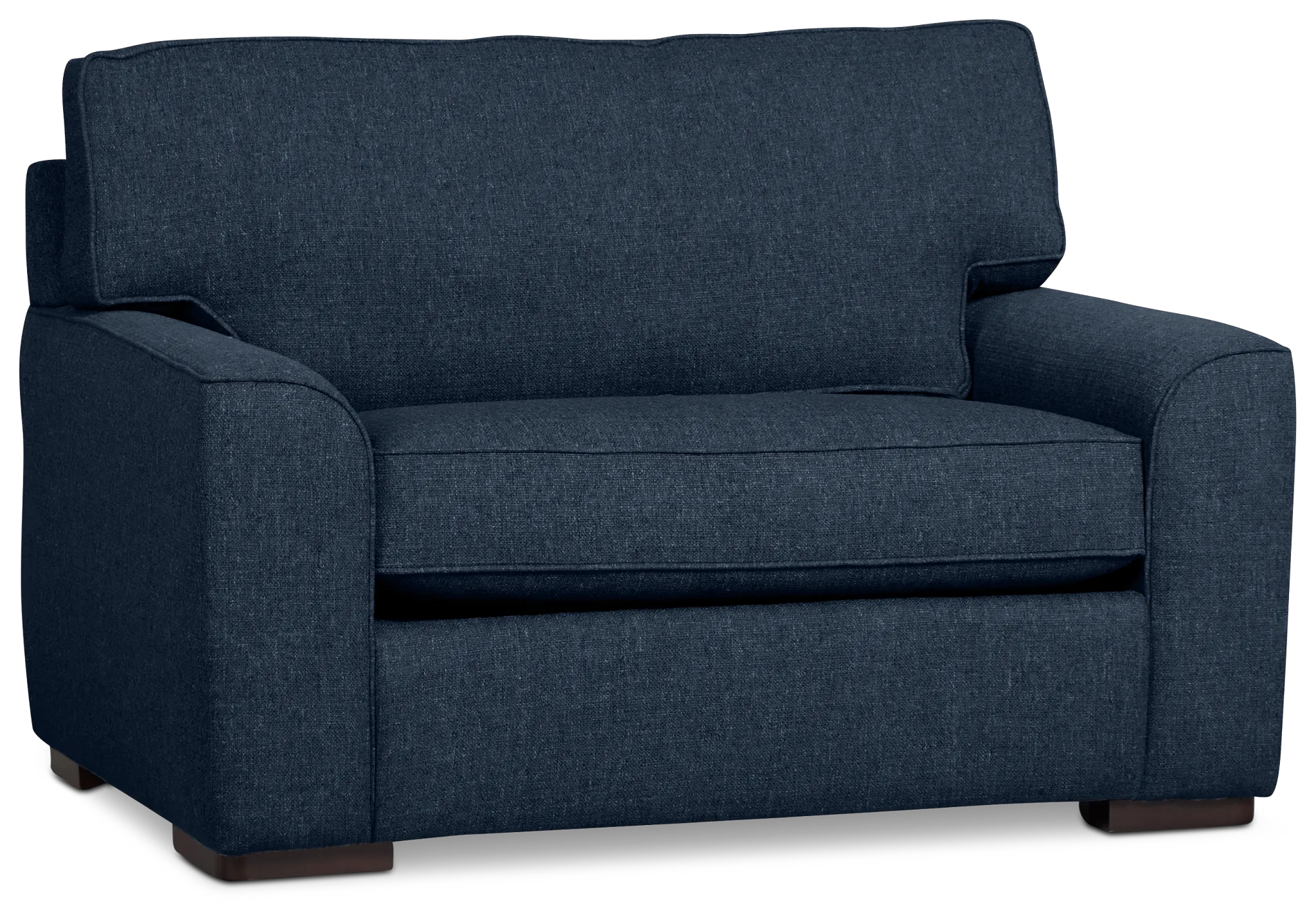 Sinclair Dark Blue Fabric Innerspring Sleeper