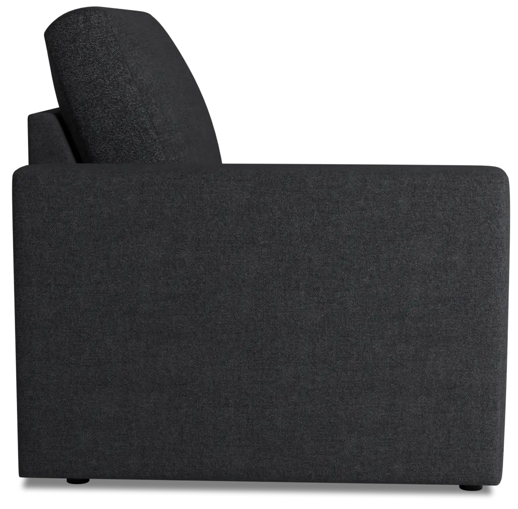 Citymod Dark Gray Fabric Left Chair Citymod Dark Gray Fabric Left Chair