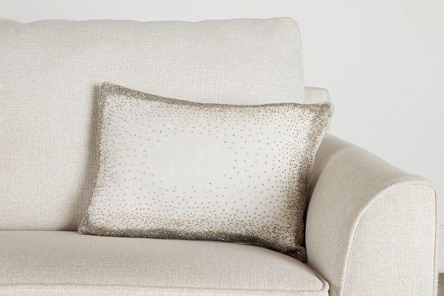 Lila Ivory Lumbar Accent Pillow