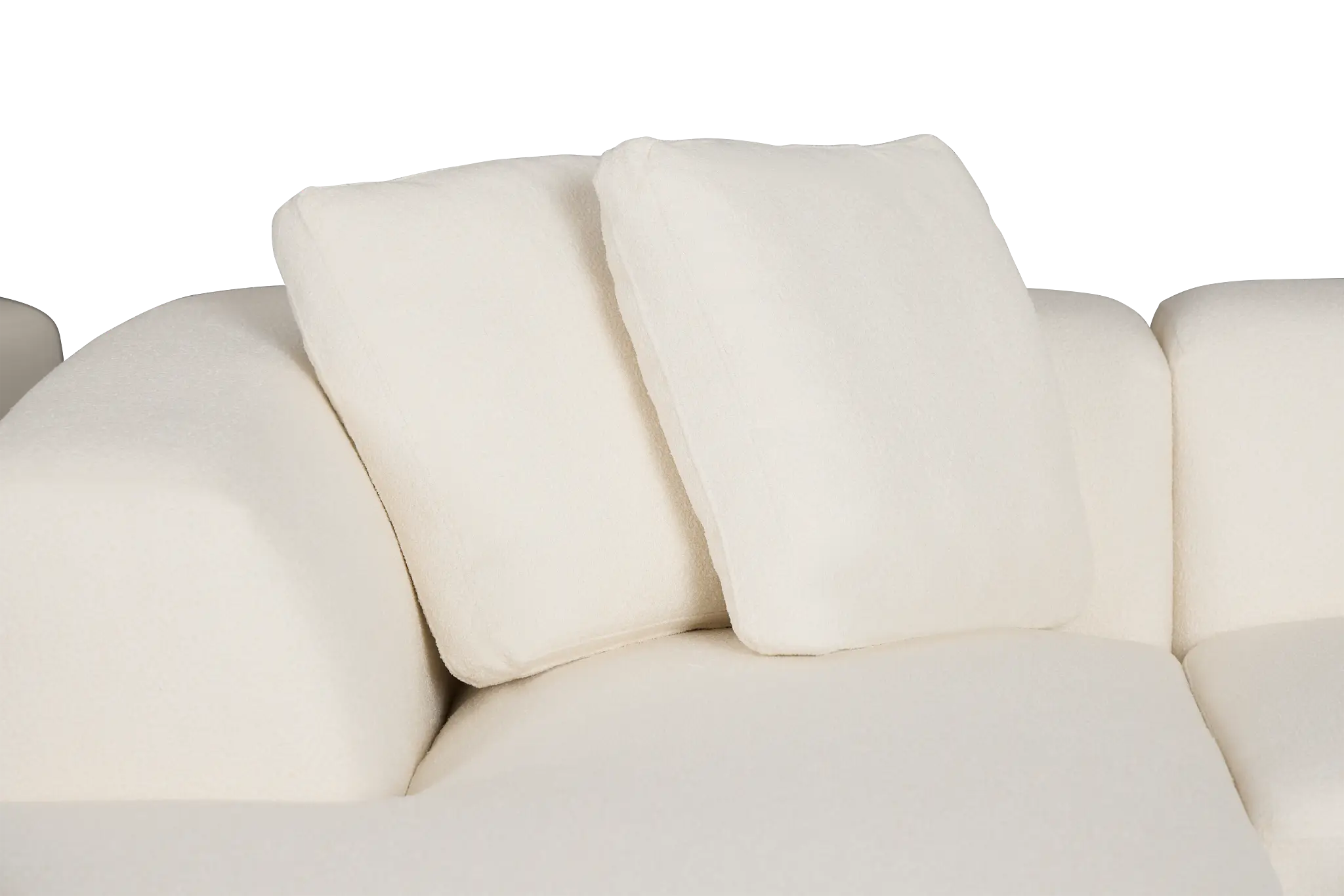 Catalina White Fabric Small Left Chaise Sectional Catalina White Fabric Small Left Chaise Sectional