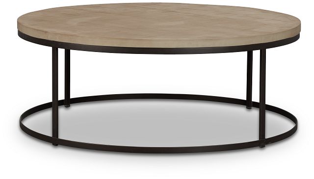 Bayfield Light Tone Round Coffee Table (2)