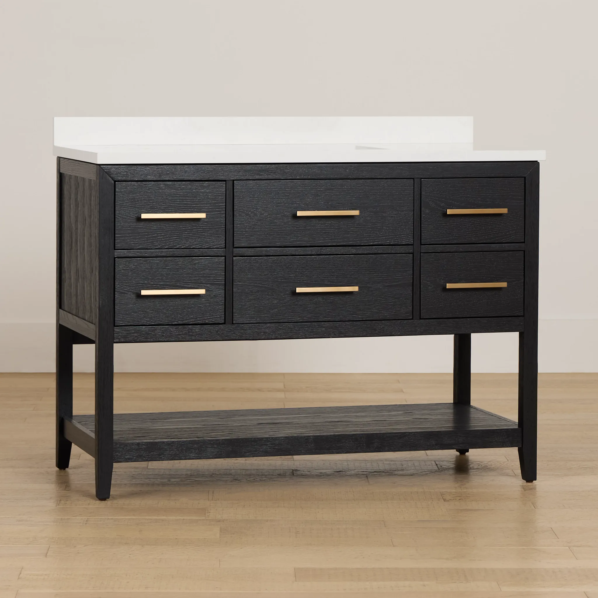Alden Black 48" Single Bathroom Vanity
