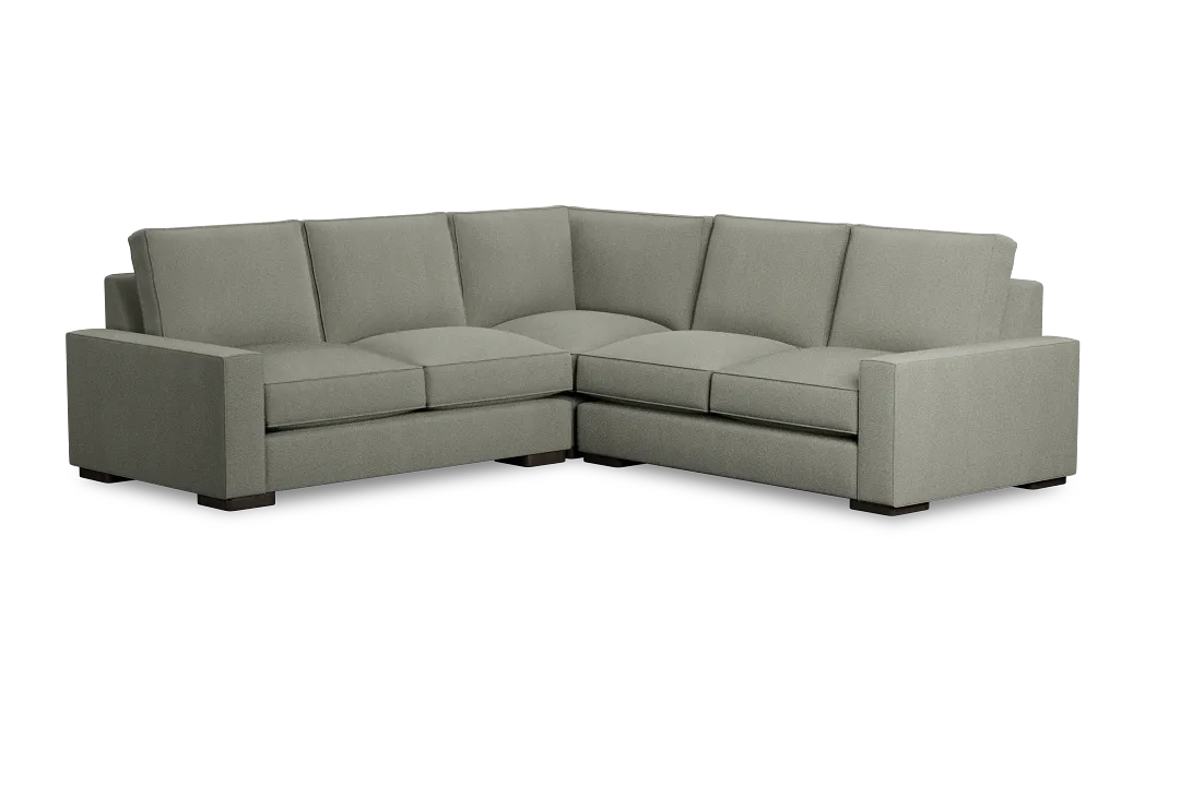 Edgewater Delray Pewter Small Two-arm Sectional