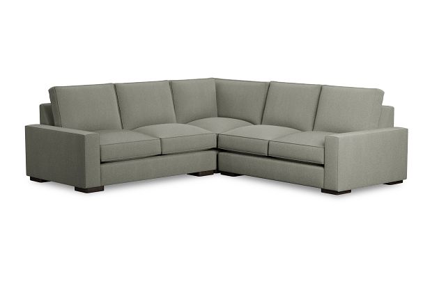 Edgewater Delray Pewter Small Two-arm Sectional